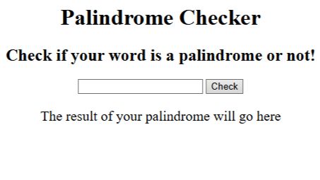 Palindrome Checker